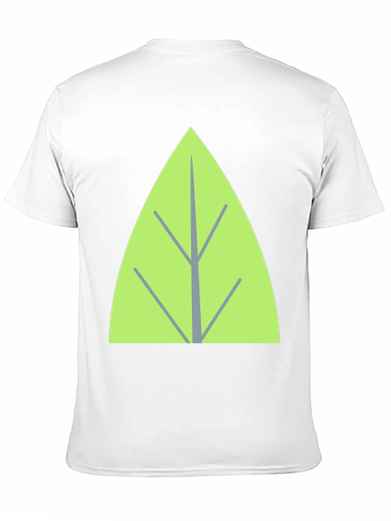 Leaf Graphic Tee - Casual Black T-Shirt