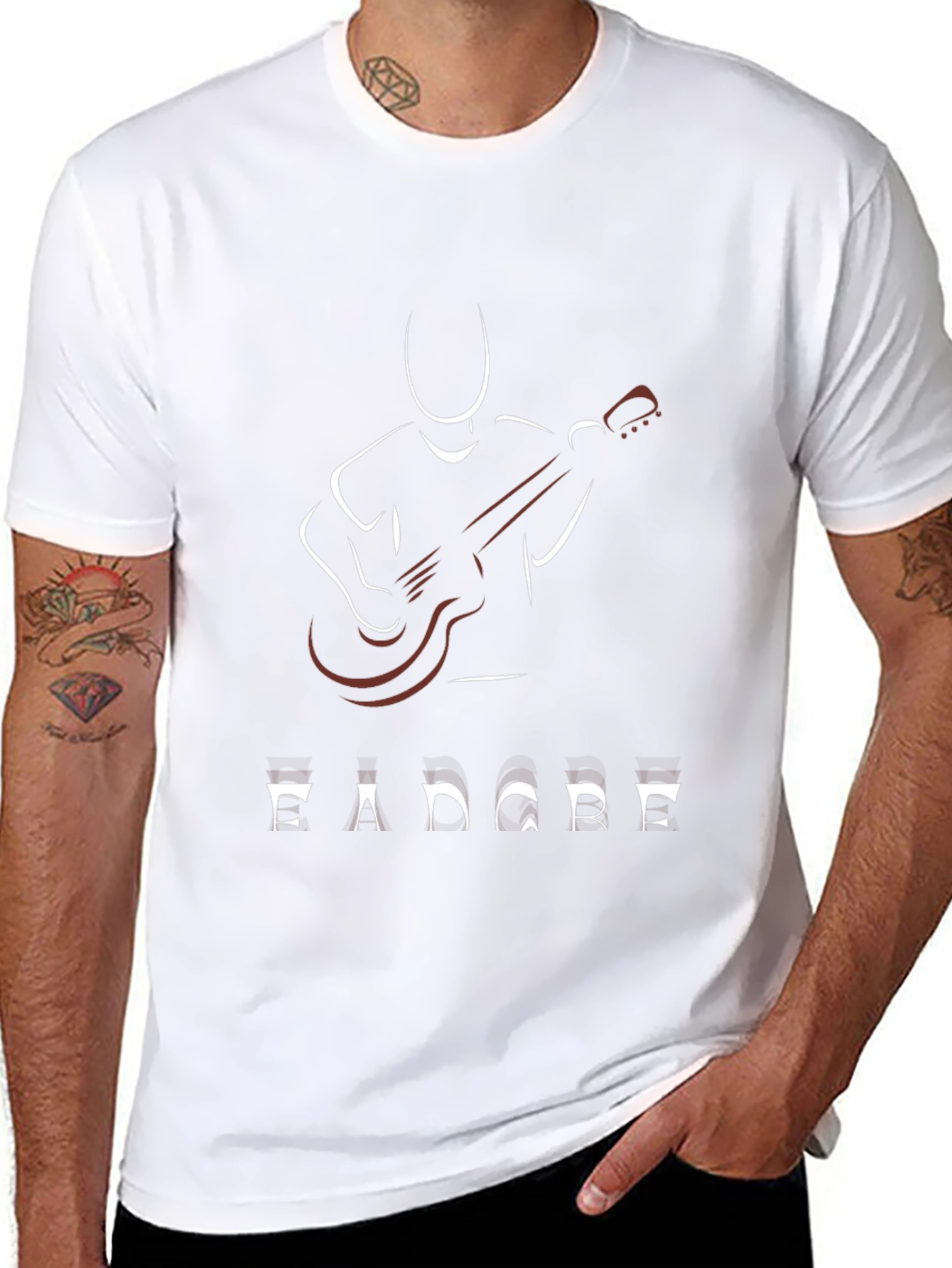 Guitarist Graphic Tee - Stylish Musician T-Shirt