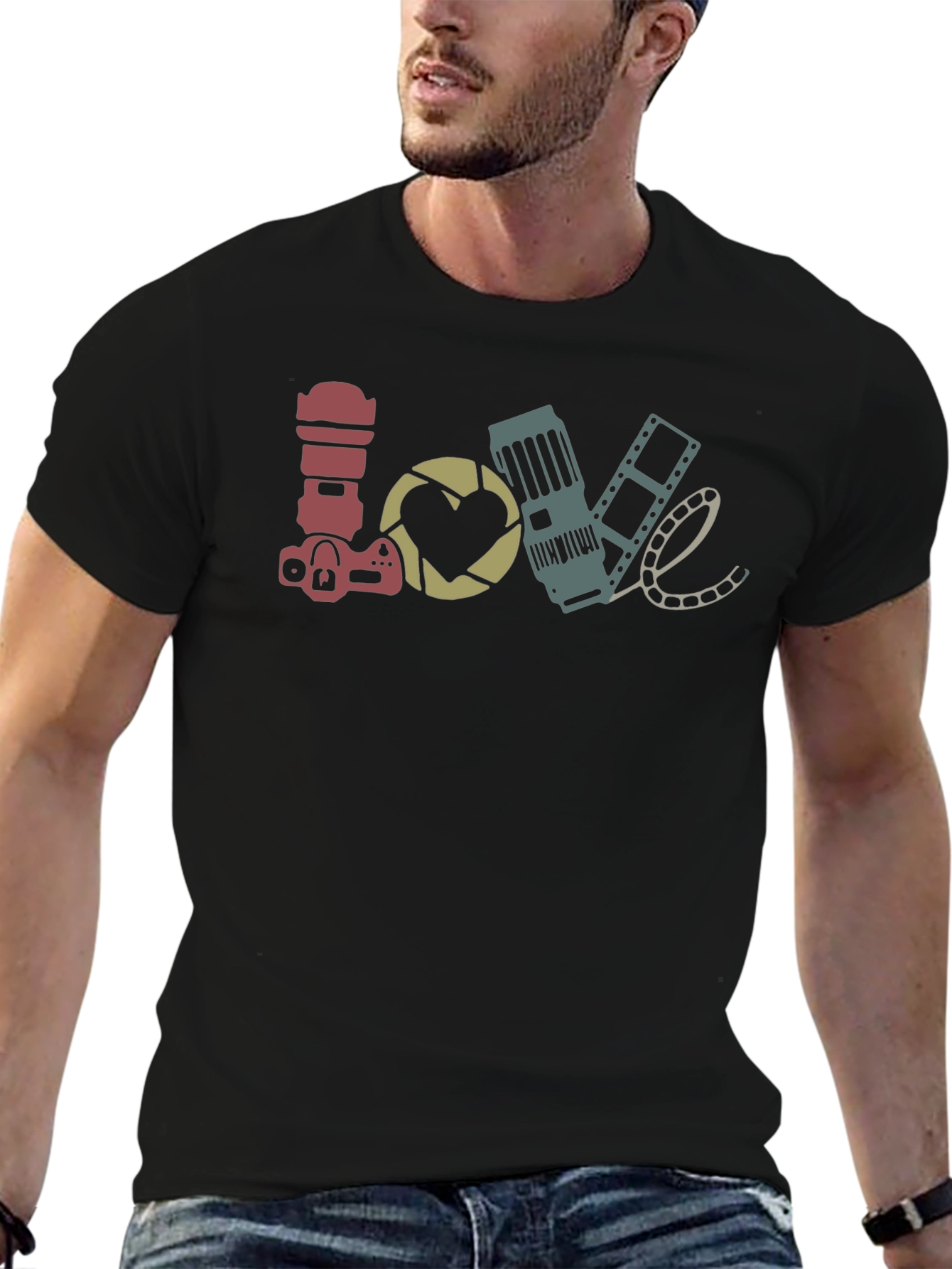 Photographer LOVE T-Shirt Camera Film