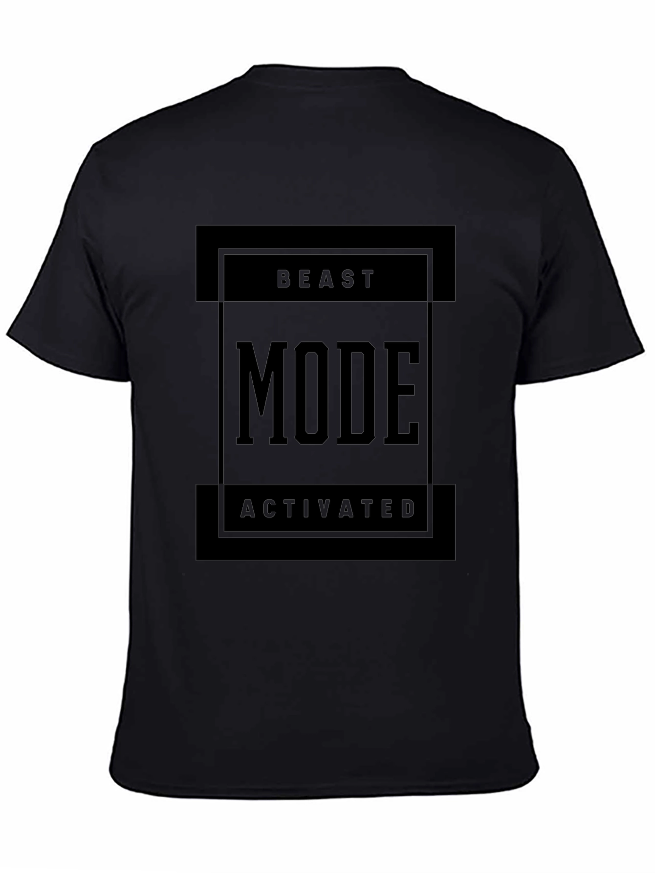 Beast Mode Activated Black T-Shirt - Motivational Gym Wear