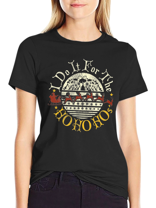 I Do It For The Hos Christmas Graphic T-Shirt