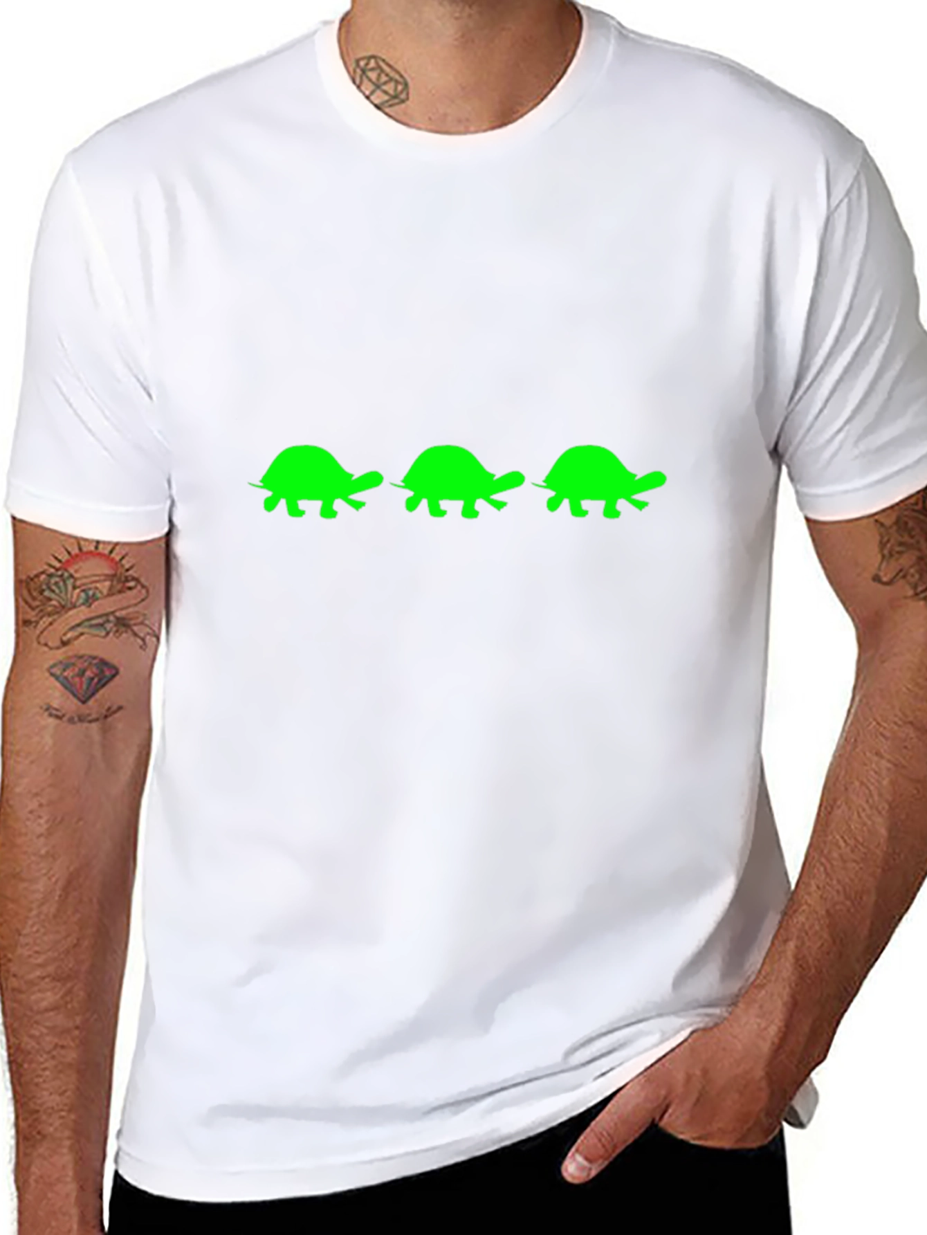 Turtle Trio Graphic Tee - Black