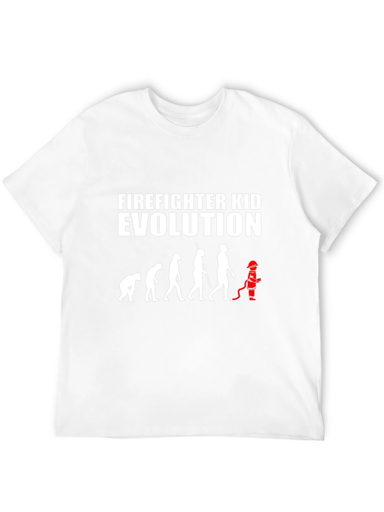 Firefighter Kid Evolution T-Shirt - Black