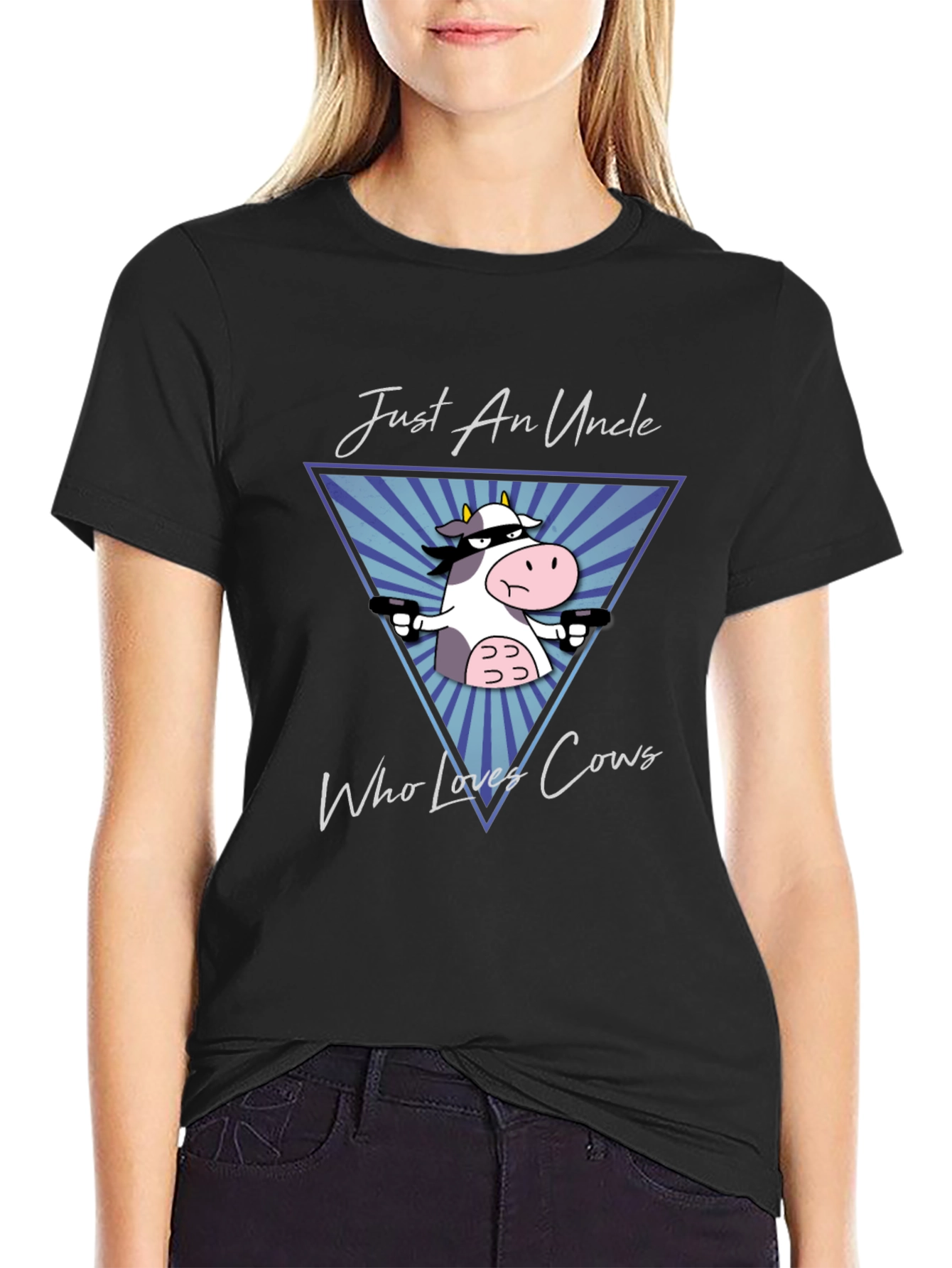 Just An Uncle Who Loves Cows T-Shirt