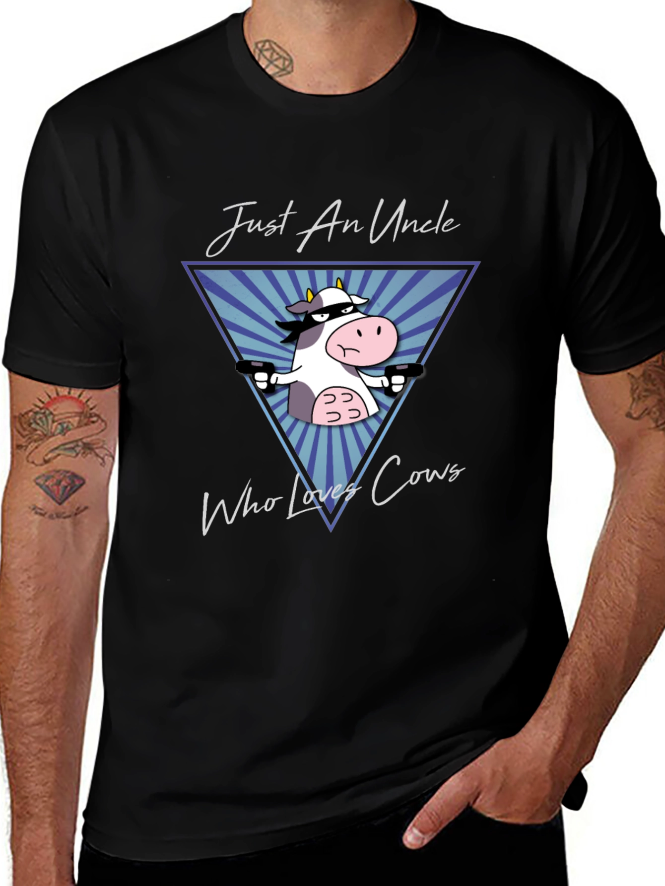 Just An Uncle Who Loves Cows T-Shirt
