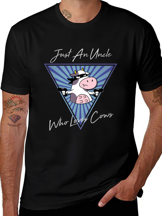 Just An Uncle Who Loves Cows T-Shirt