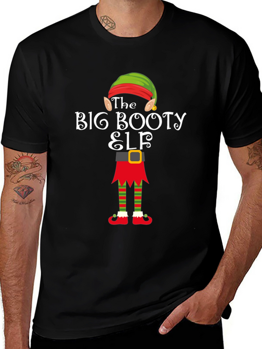 The Big Booty Elf T-Shirt - Funny Holiday Tee