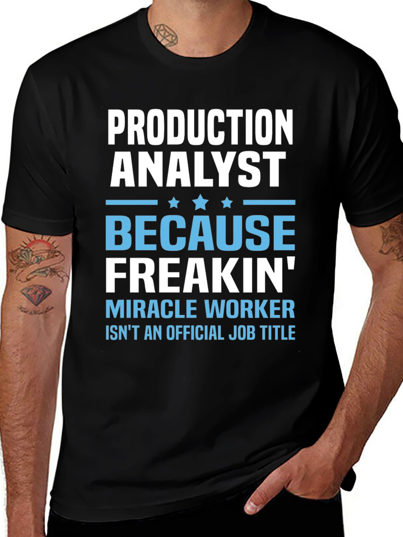Production Analyst Funny Job Title T-Shirt