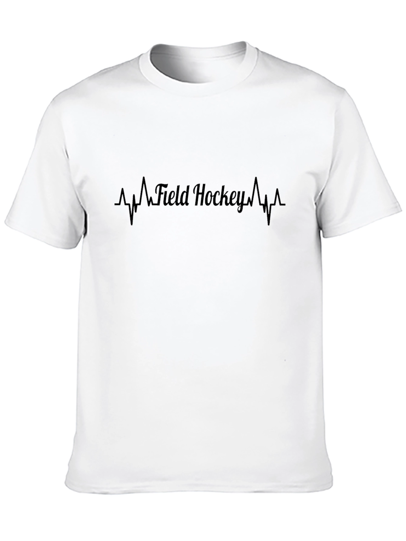 Field Hockey Heartbeat Black T-Shirt