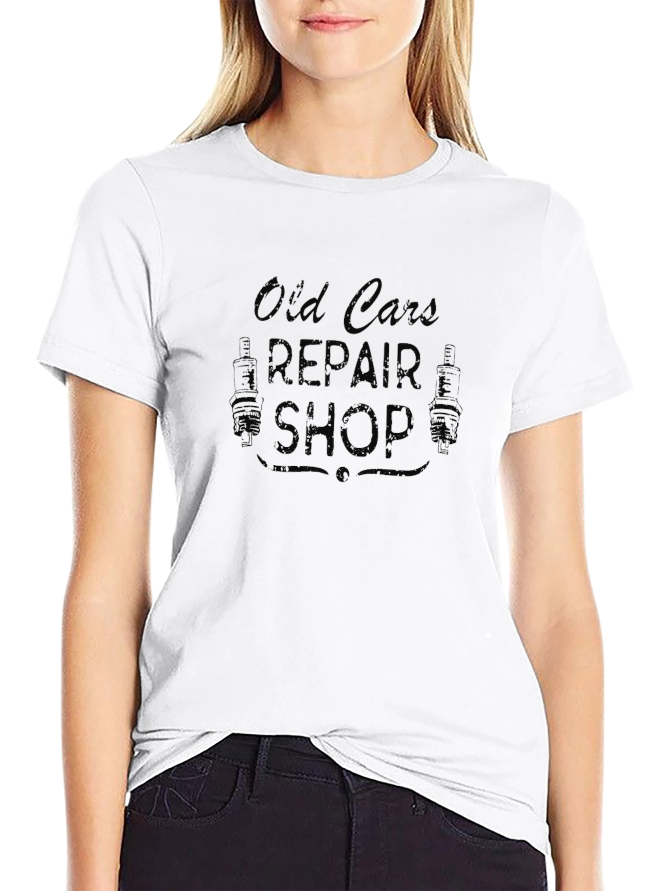Old Cars Repair Shop Graphic Tee