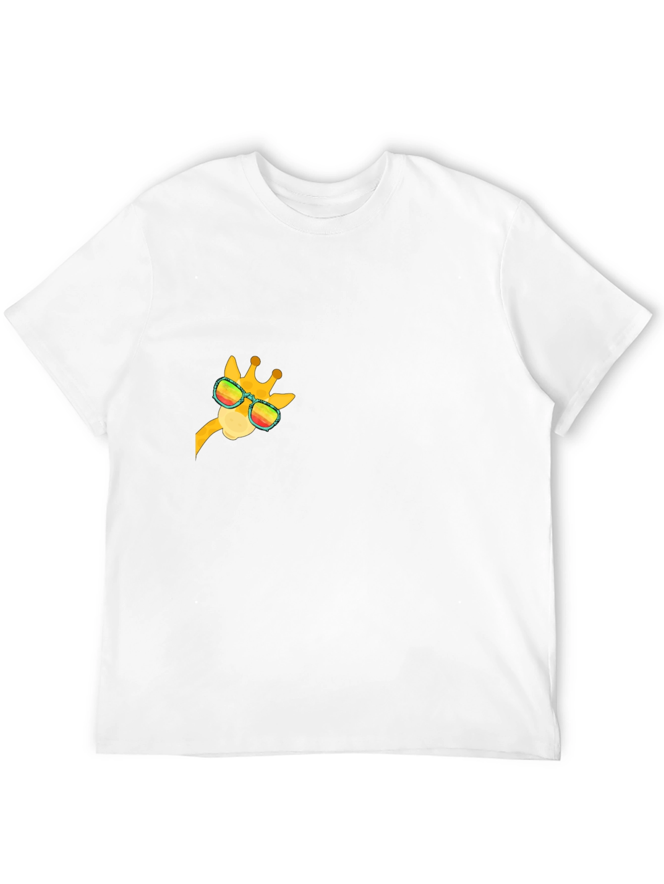 Cool Giraffe Graphic Tee - Black