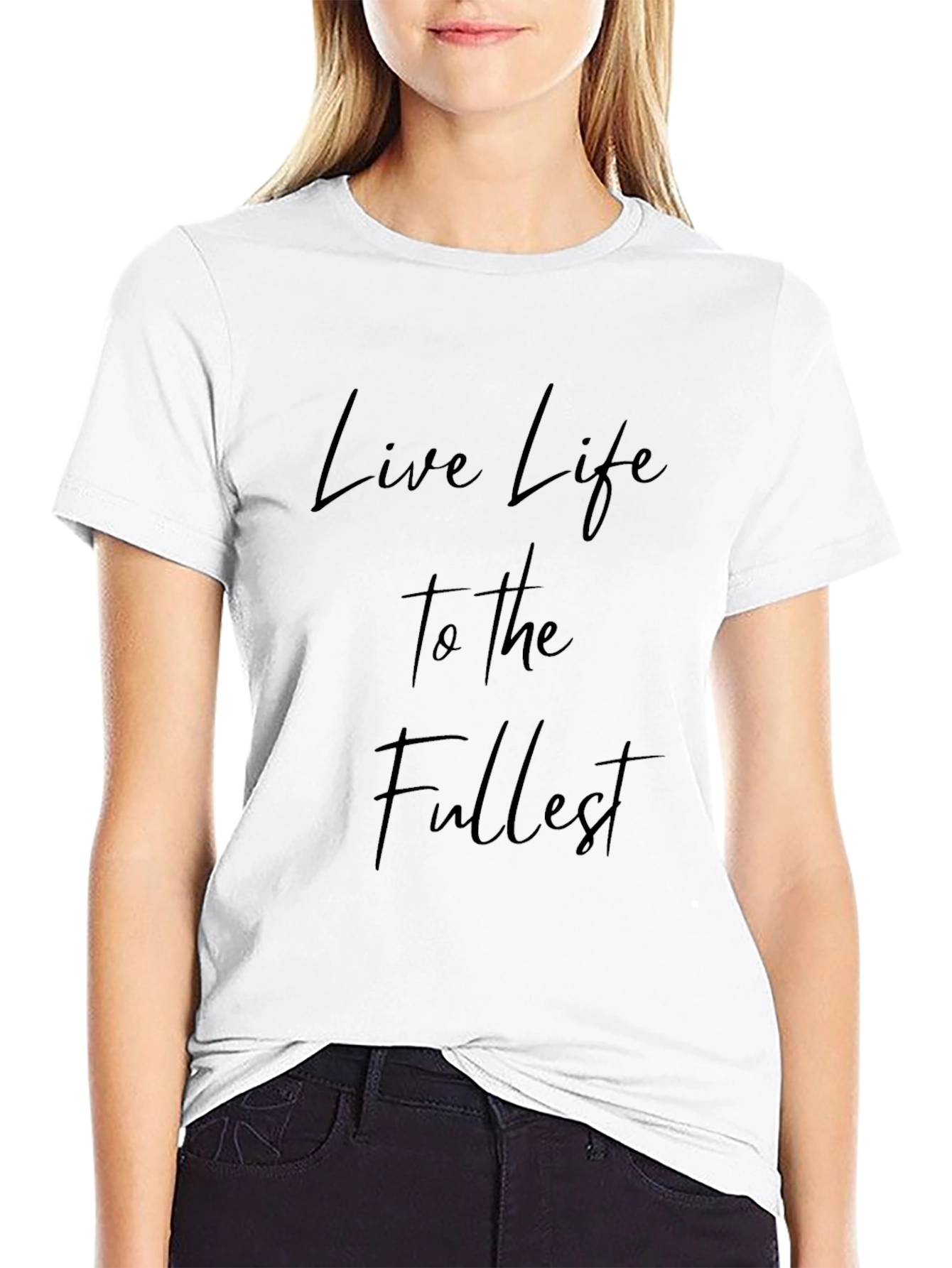 Live Life to the Fullest Black Tee