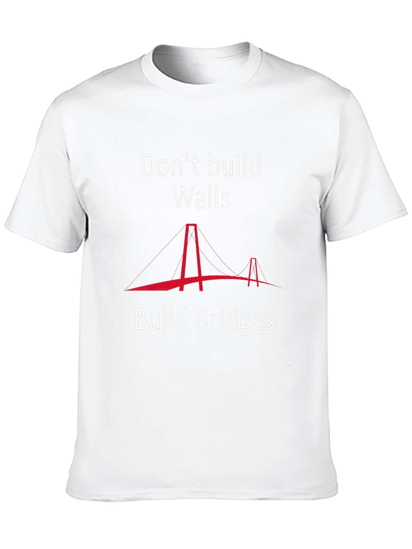 Build Bridges T-Shirt - Inspirational Graphic Tee