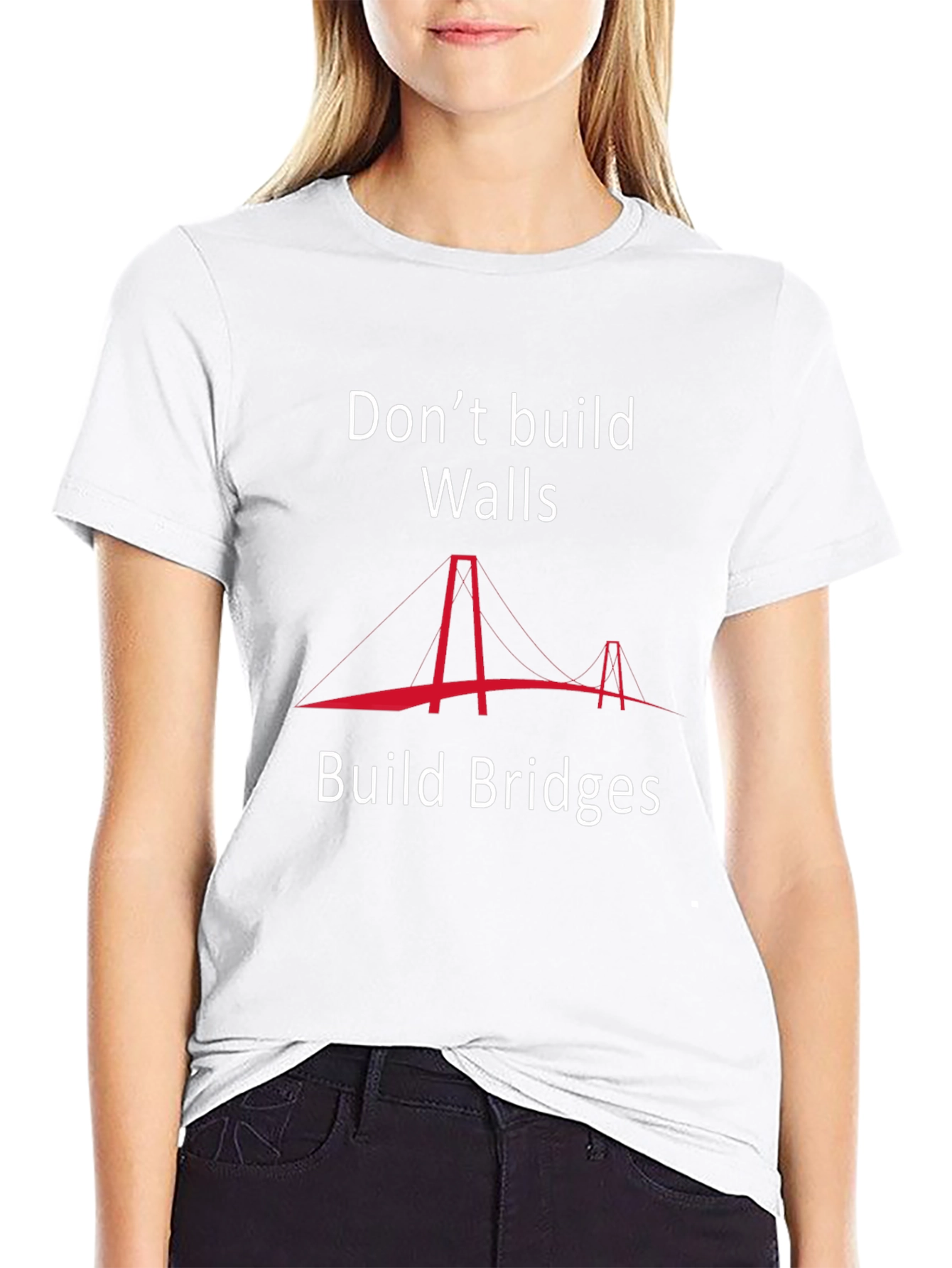 Build Bridges T-Shirt - Inspirational Graphic Tee
