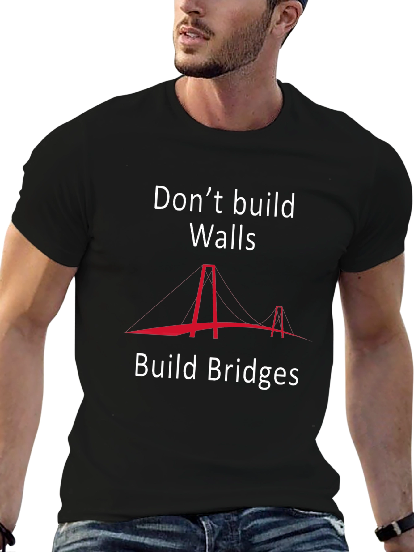 Build Bridges T-Shirt - Inspirational Graphic Tee