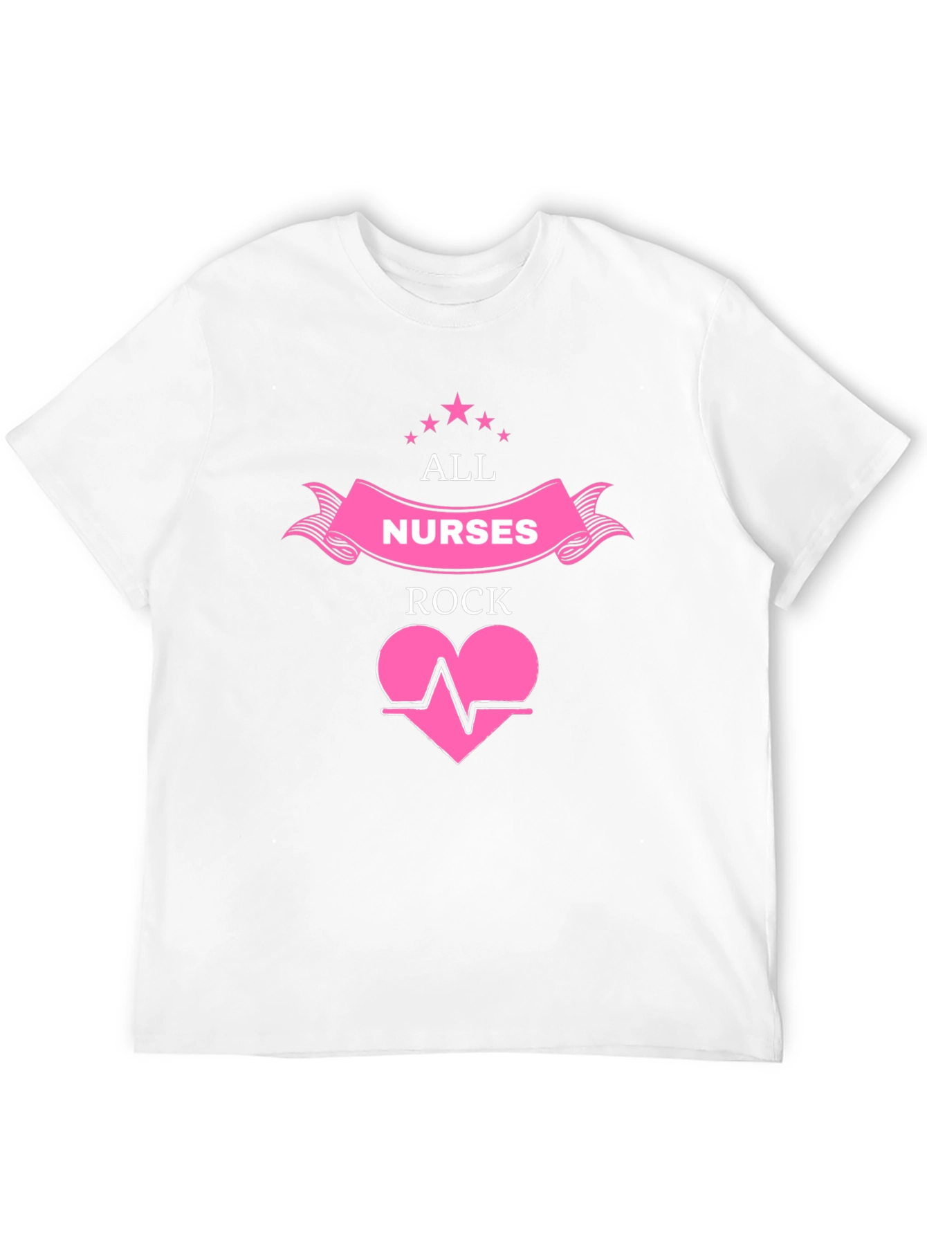 All Nurses Rock Black Graphic T-Shirt