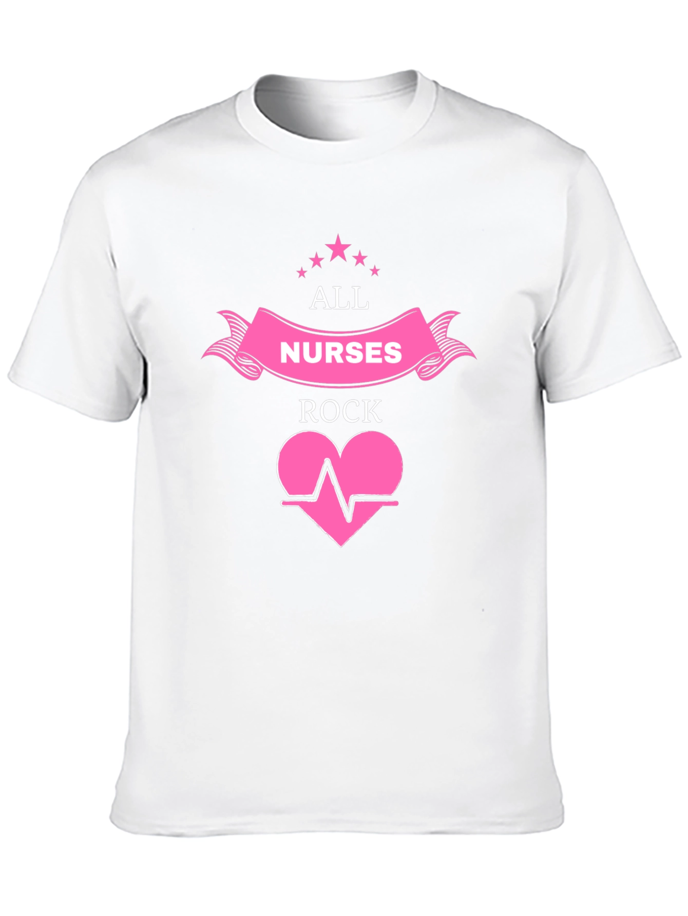 All Nurses Rock Black Graphic T-Shirt