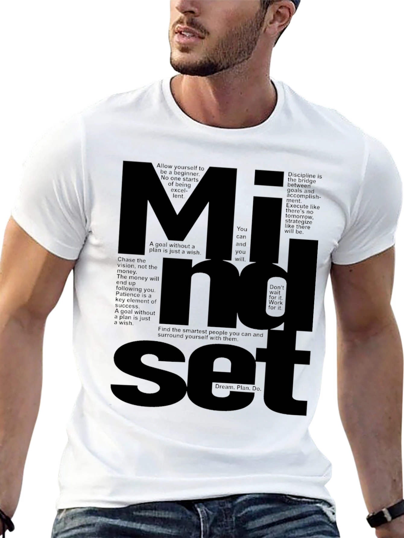 Mindset Graphic Tee - Motivational T-Shirt for Men