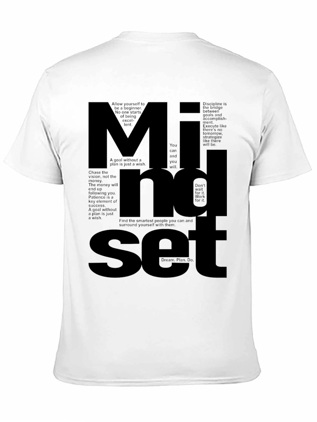 Mindset Graphic Tee - Motivational T-Shirt for Men