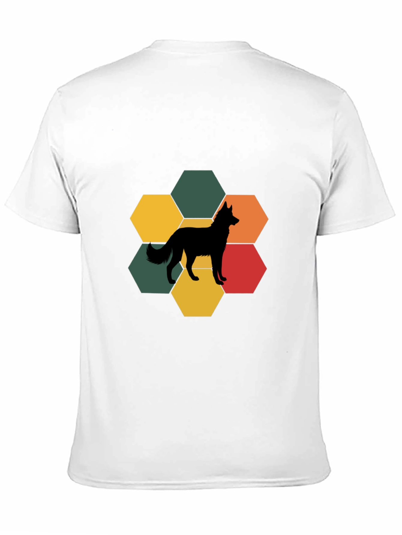 Dog Silhouette Hexagon T-Shirt