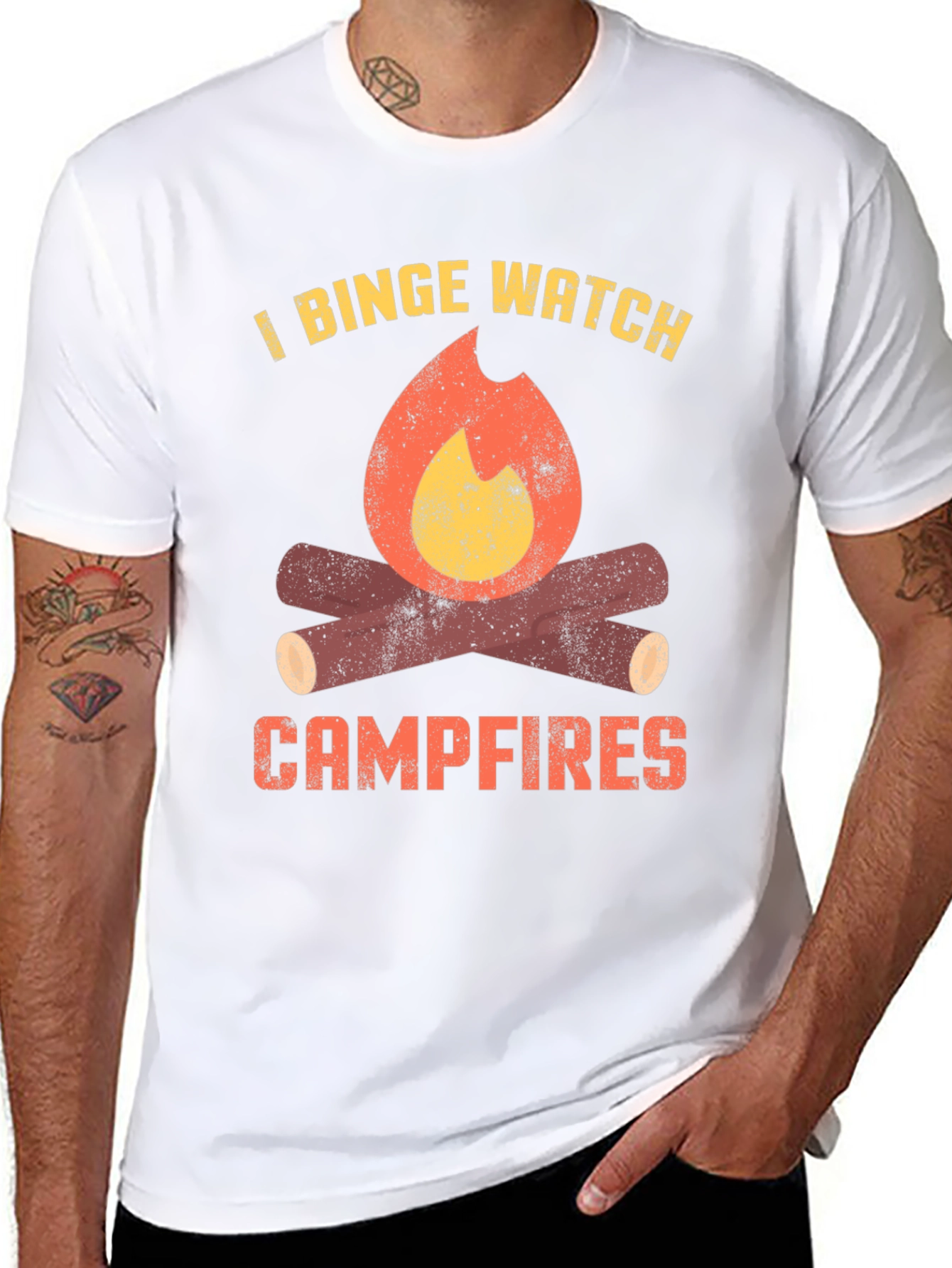 Binge Watch Campfires Graphic Tee