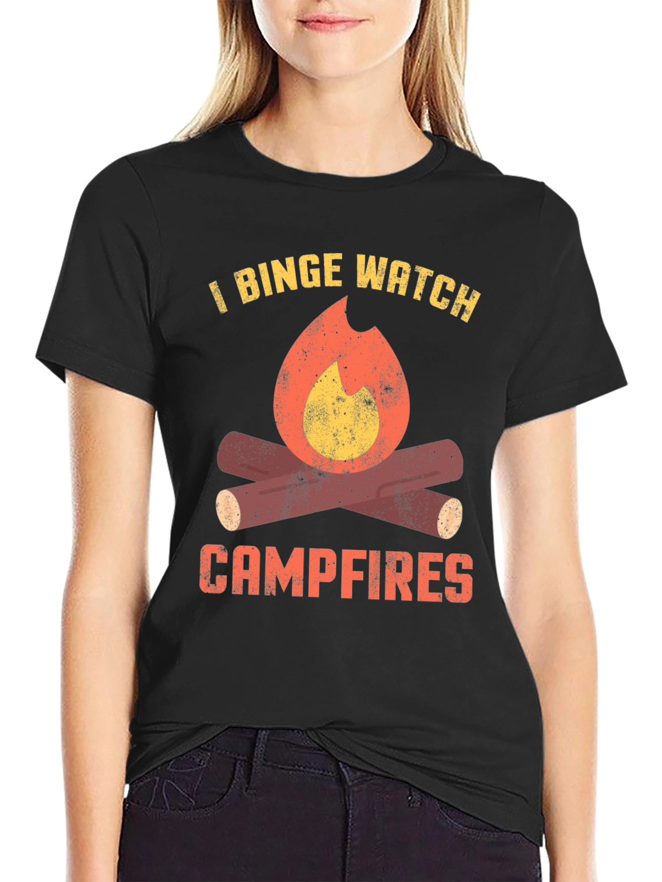 Binge Watch Campfires Graphic Tee
