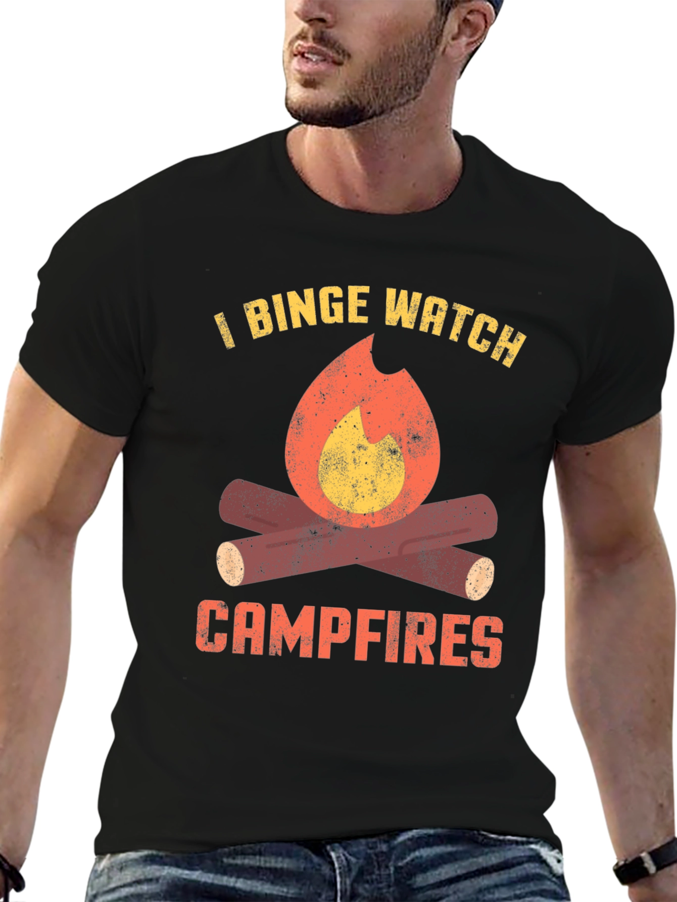 Binge Watch Campfires Graphic Tee