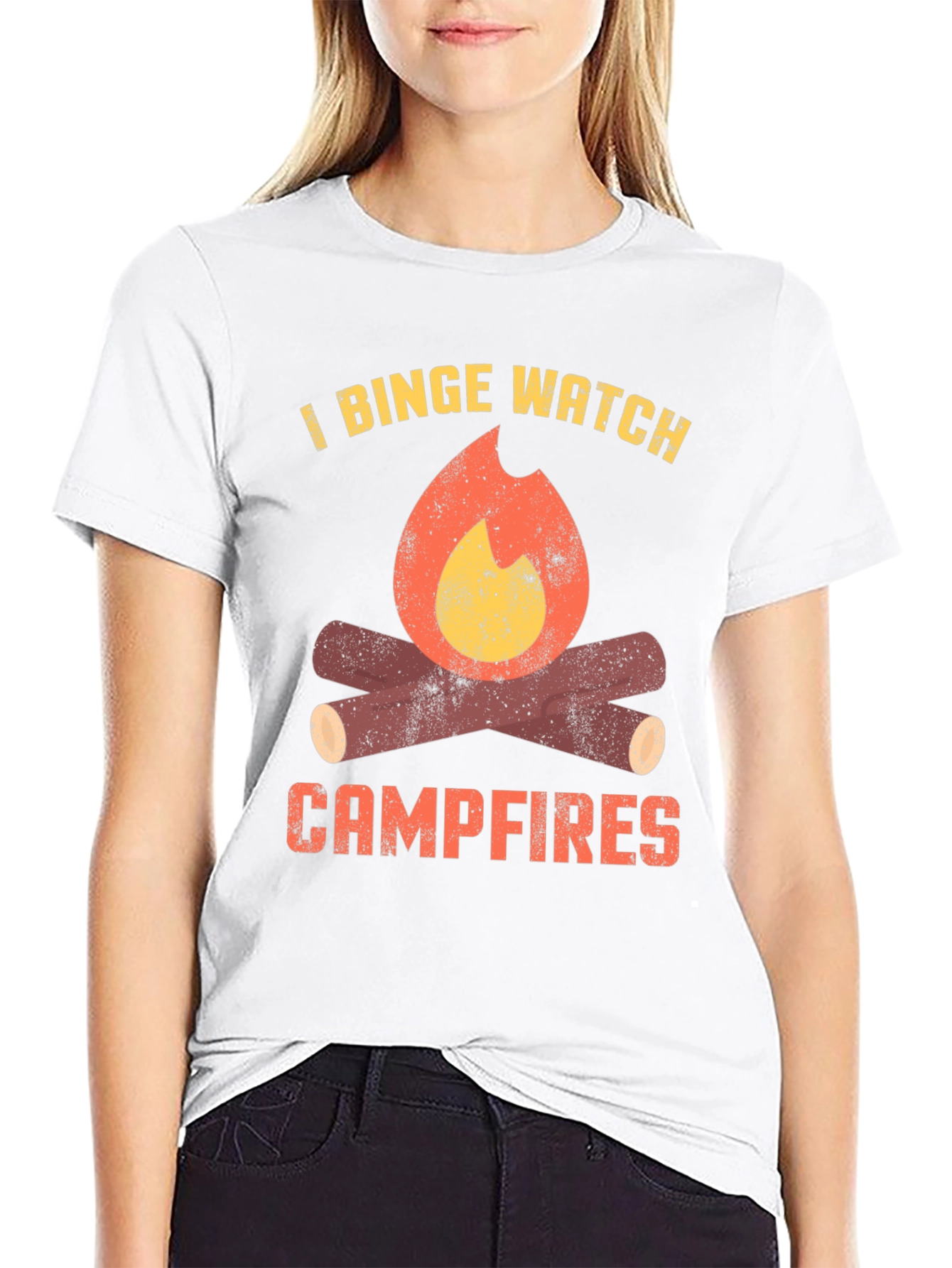 Binge Watch Campfires Graphic Tee