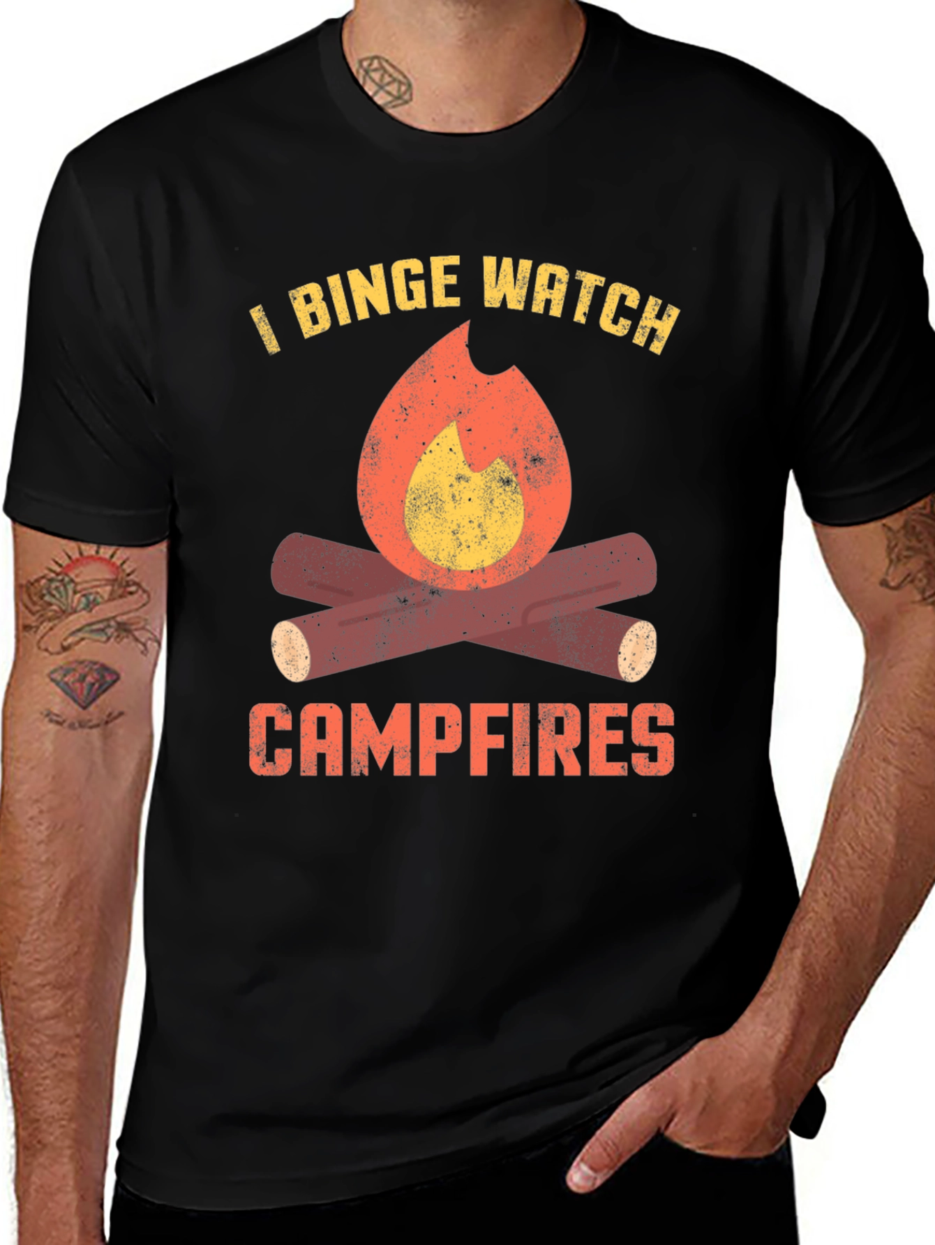 Binge Watch Campfires Graphic Tee