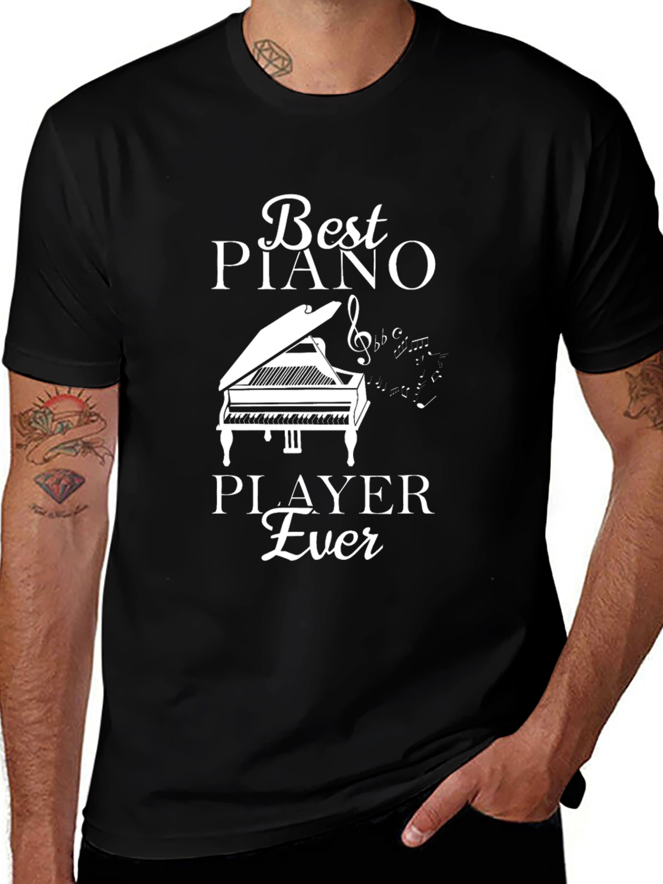 Best Piano Player Ever T-Shirt - Music Lover Gift