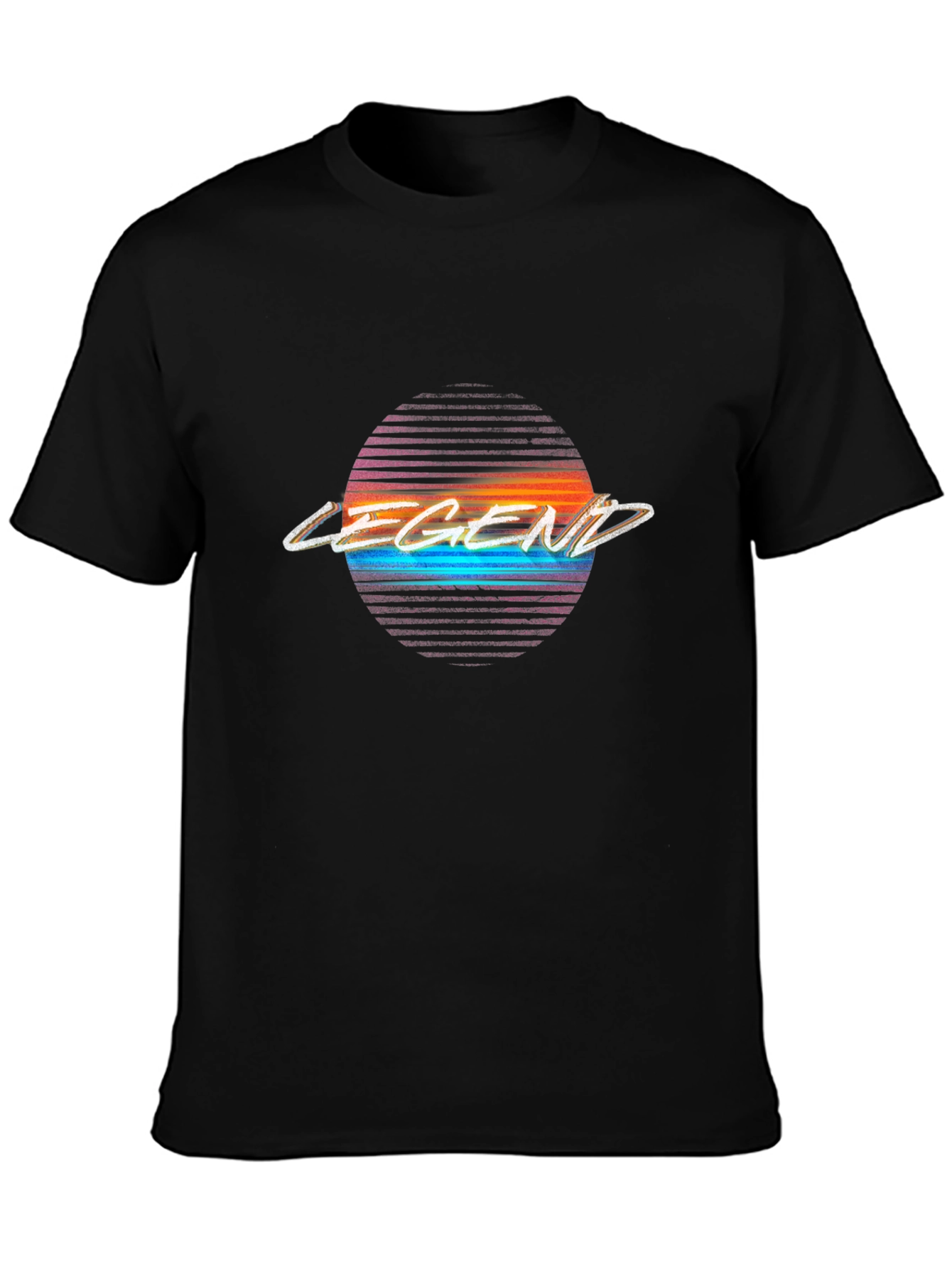 Retro Legend Graphic Tee - Black T-Shirt