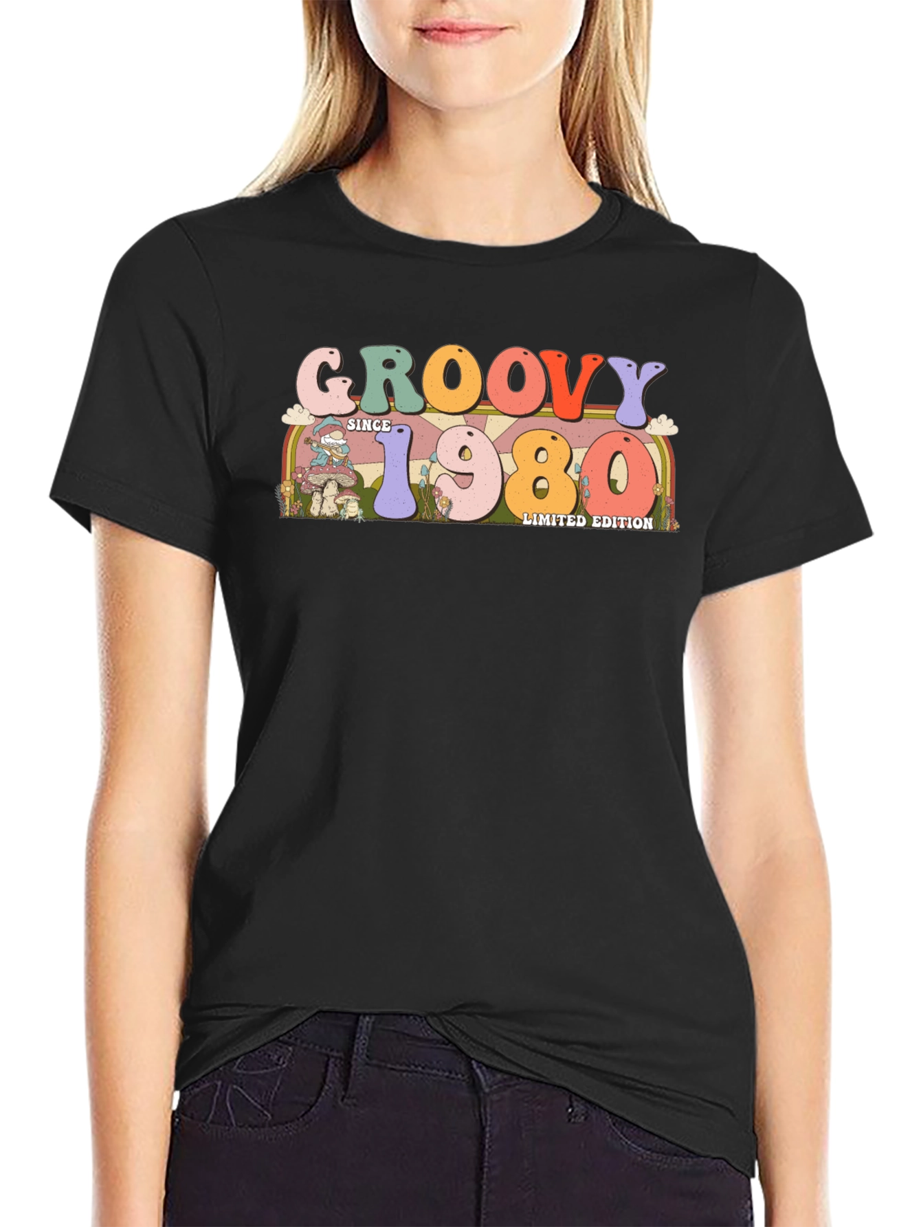 Groovy Since 1980 Limited Edition Black T-Shirt