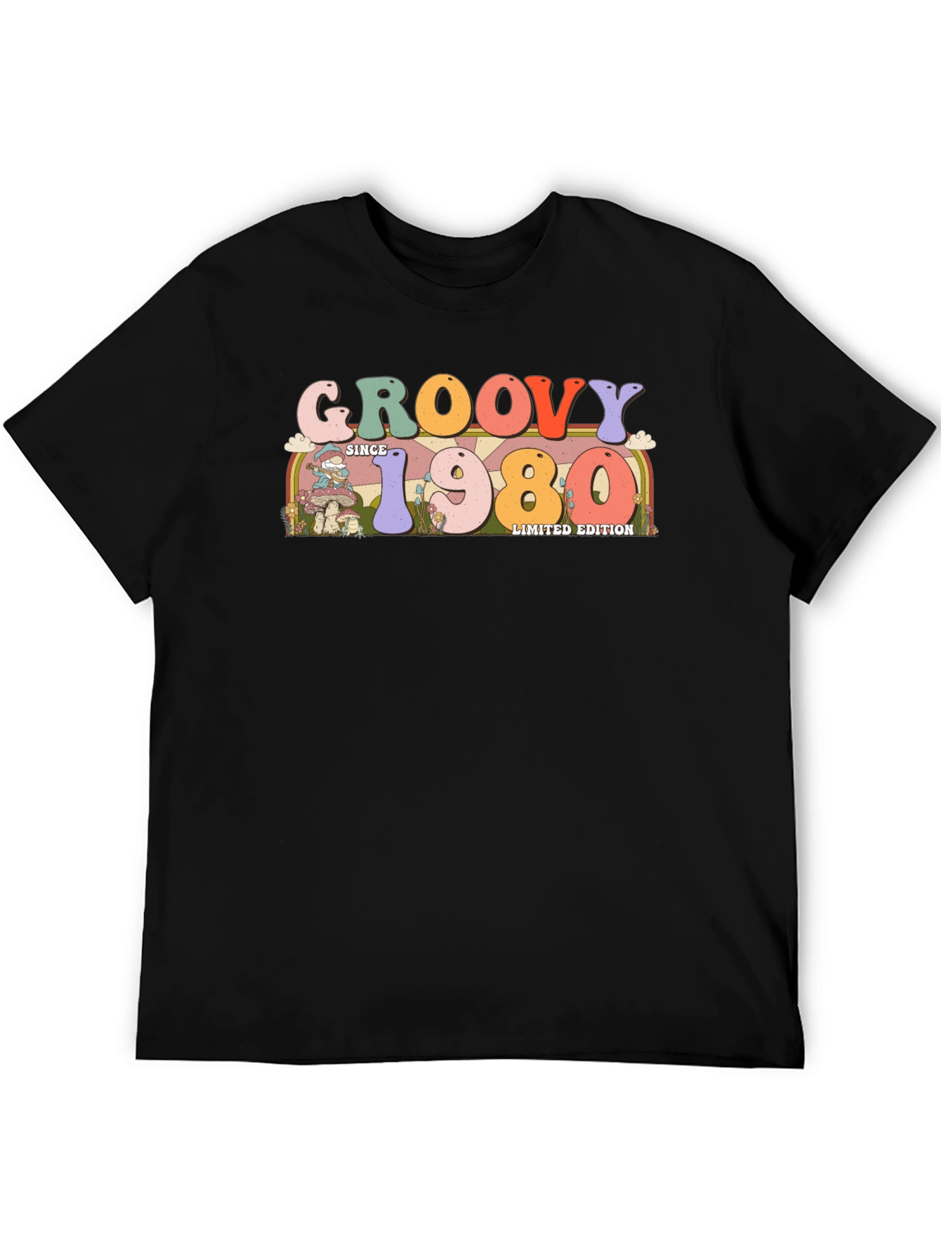 Groovy Since 1980 Limited Edition Black T-Shirt