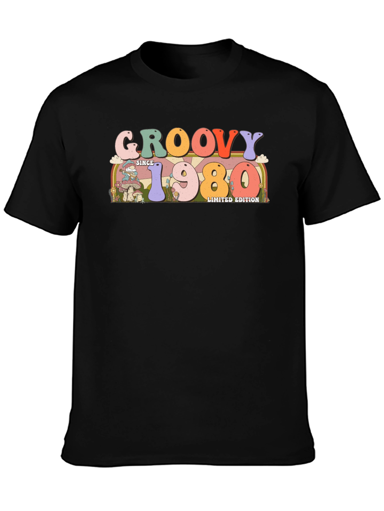 Groovy Since 1980 Limited Edition Black T-Shirt