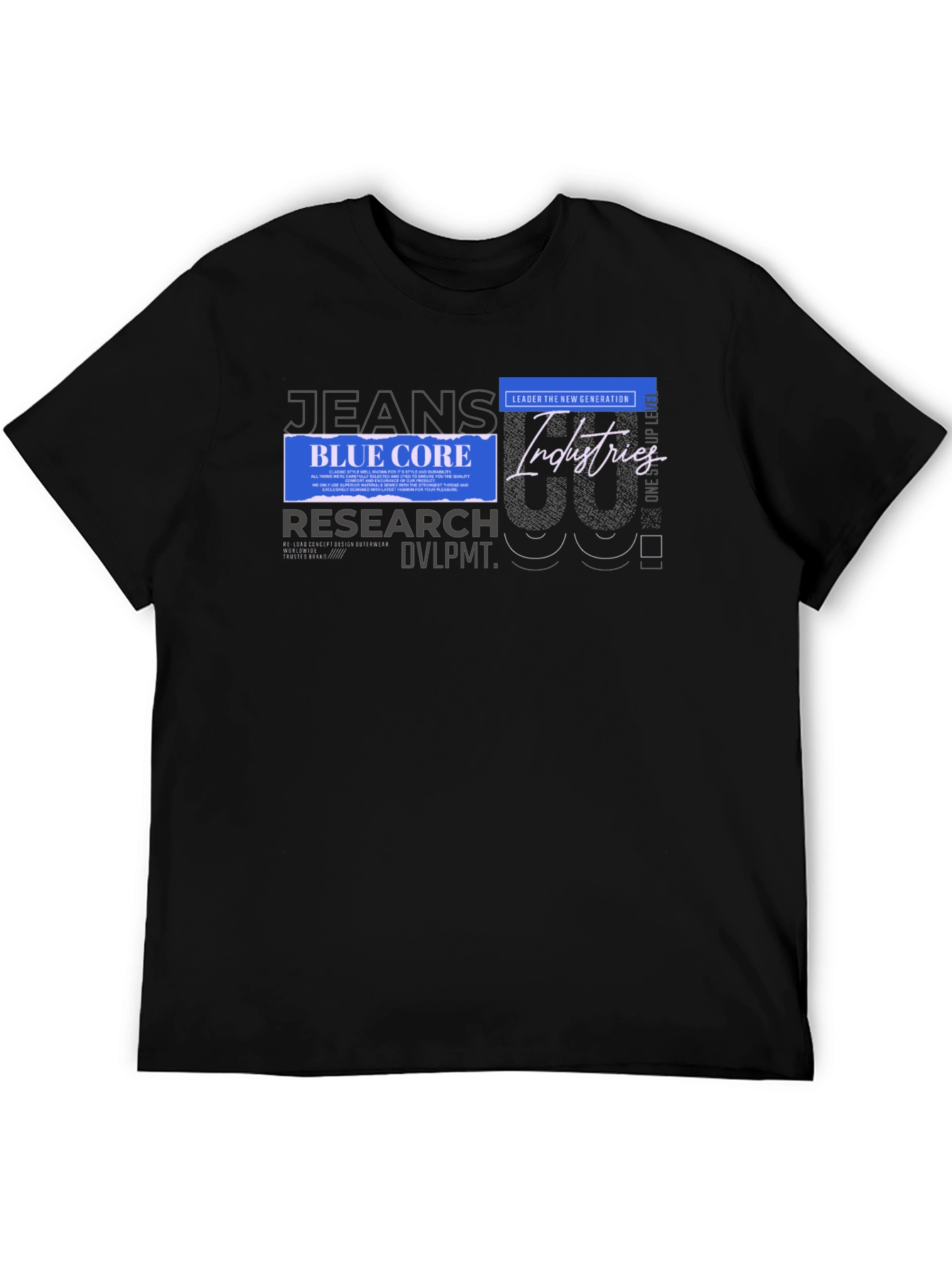 Mens Graphic Print T-Shirt - Black