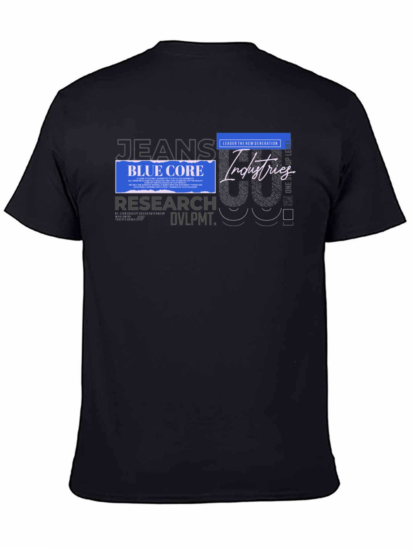 Mens Graphic Print T-Shirt - Black