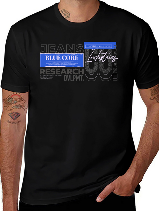 Mens Graphic Print T-Shirt - Black