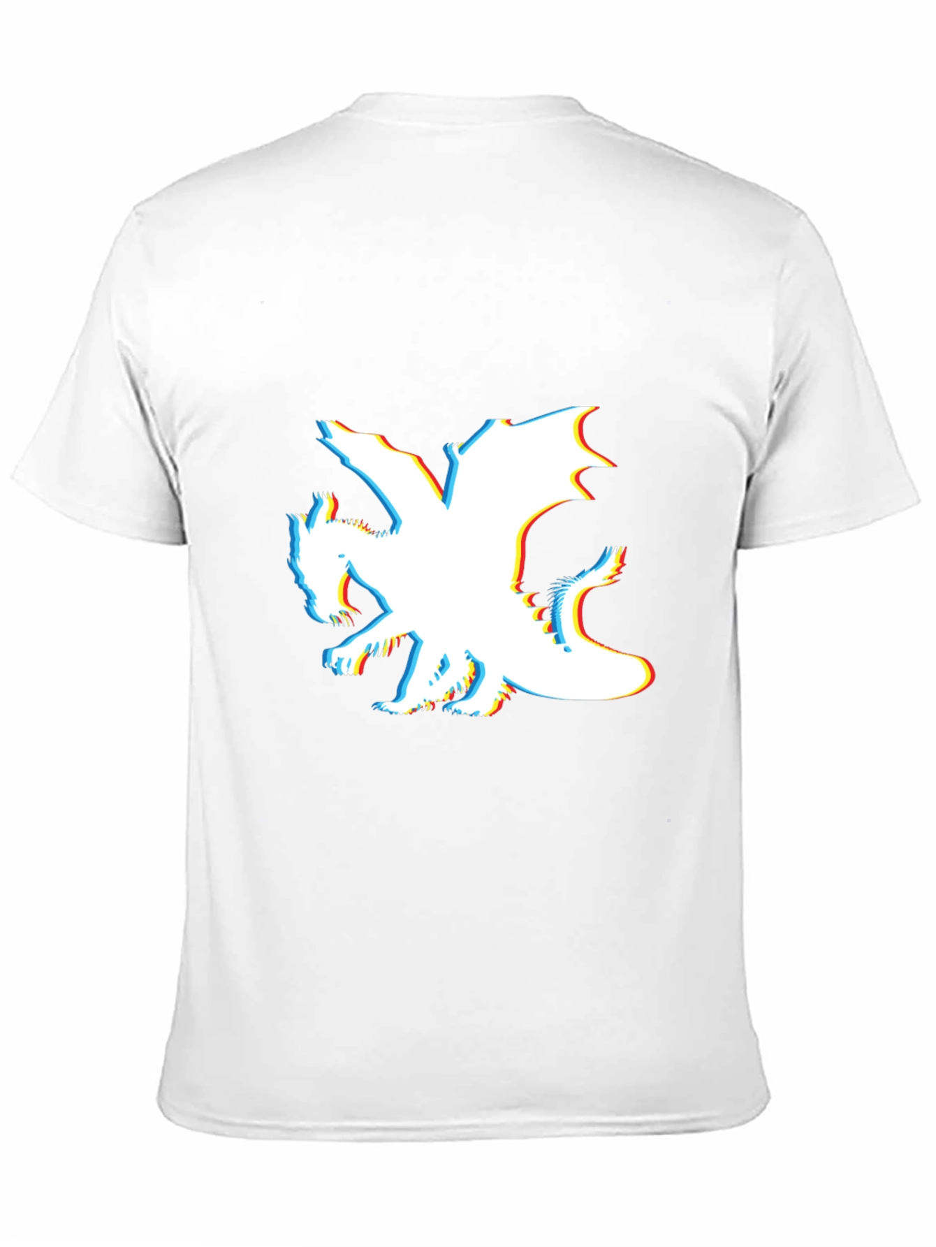 Dragon Graphic T-Shirt - Mens Black Crew Neck Tee