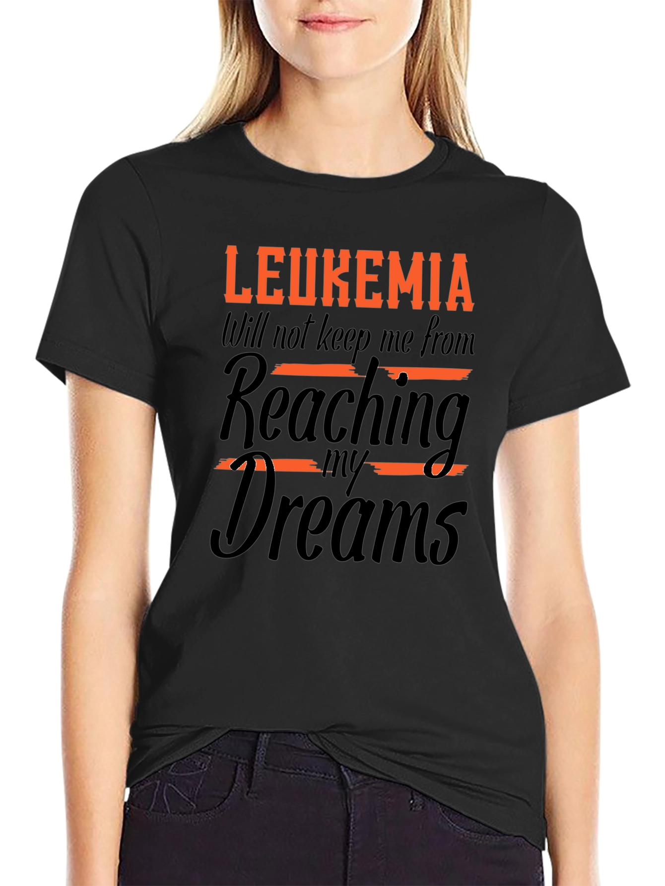 Leukemia Awareness T-Shirt - Reaching My Dreams
