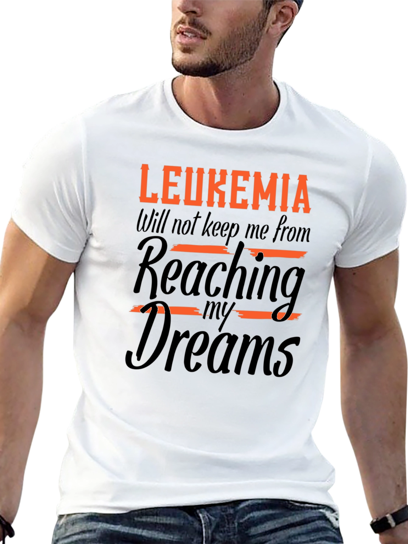 Leukemia Awareness T-Shirt - Reaching My Dreams