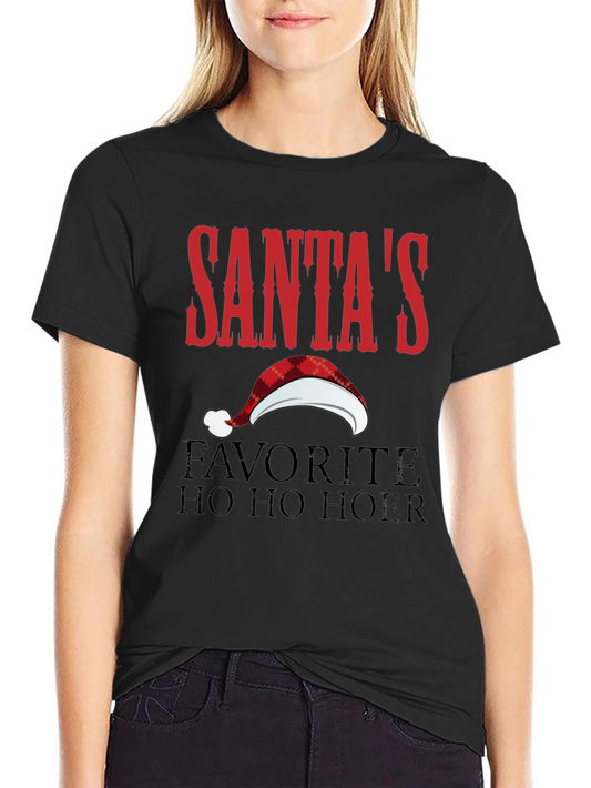 Santas Favorite T-Shirt Funny Christmas Tee