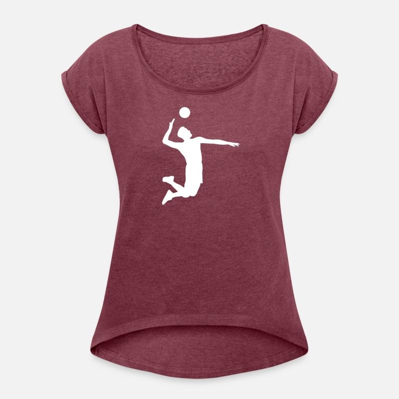 Men Volleyball Spike Shadow T Shirt Gift Ideas