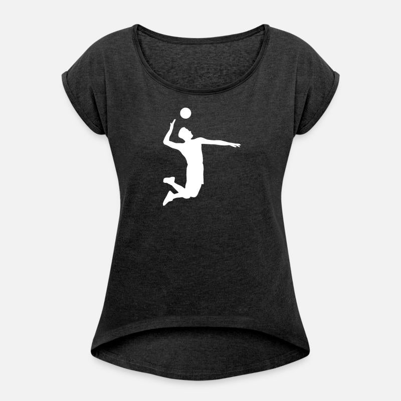 Men Volleyball Spike Shadow T Shirt Gift Ideas