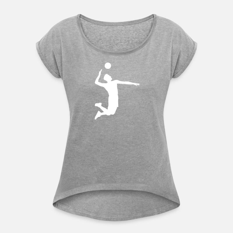 Men Volleyball Spike Shadow T Shirt Gift Ideas
