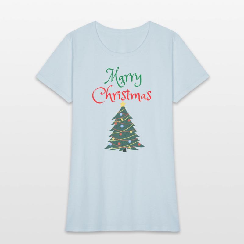 merry christmas with christmas tree