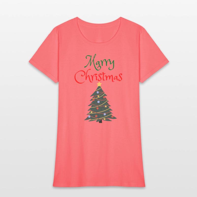 merry christmas with christmas tree
