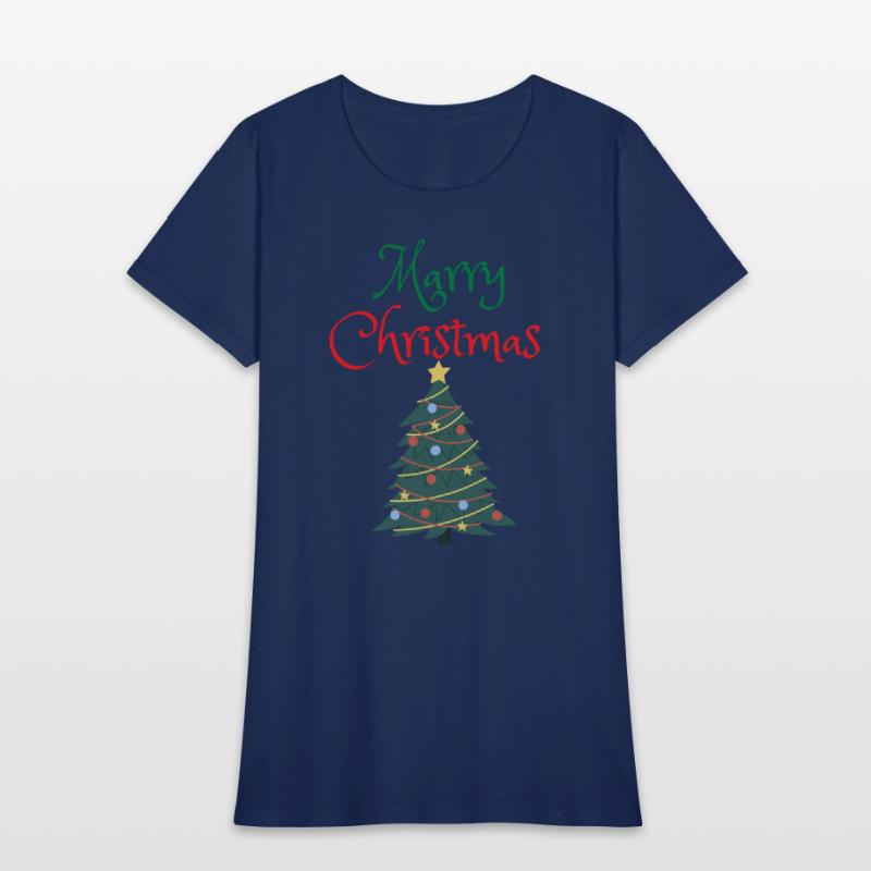 merry christmas with christmas tree