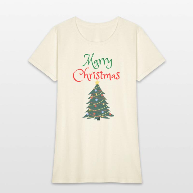 merry christmas with christmas tree