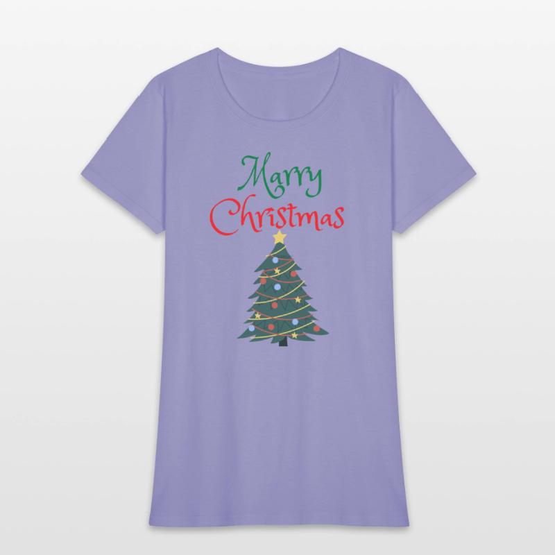 merry christmas with christmas tree