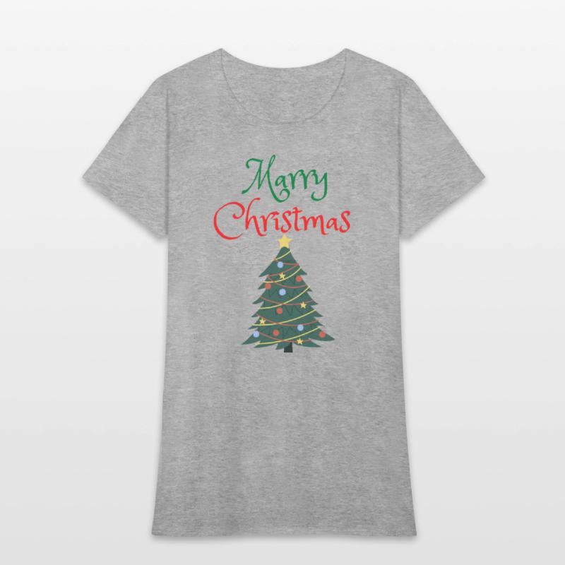 merry christmas with christmas tree